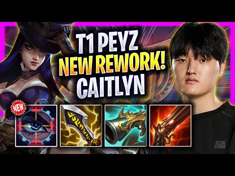 T1 PEYZ TRIES CAITLYN WITH NEW REWORK! - T1 Peyz Plays Caitlyn ADC vs Ezreal! | Season 2026