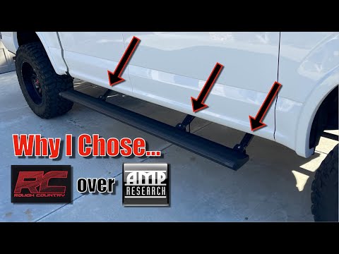 F-150 POWERSTEP RETRACT RUNNING BOARDS // Rough Country VS AMP Research