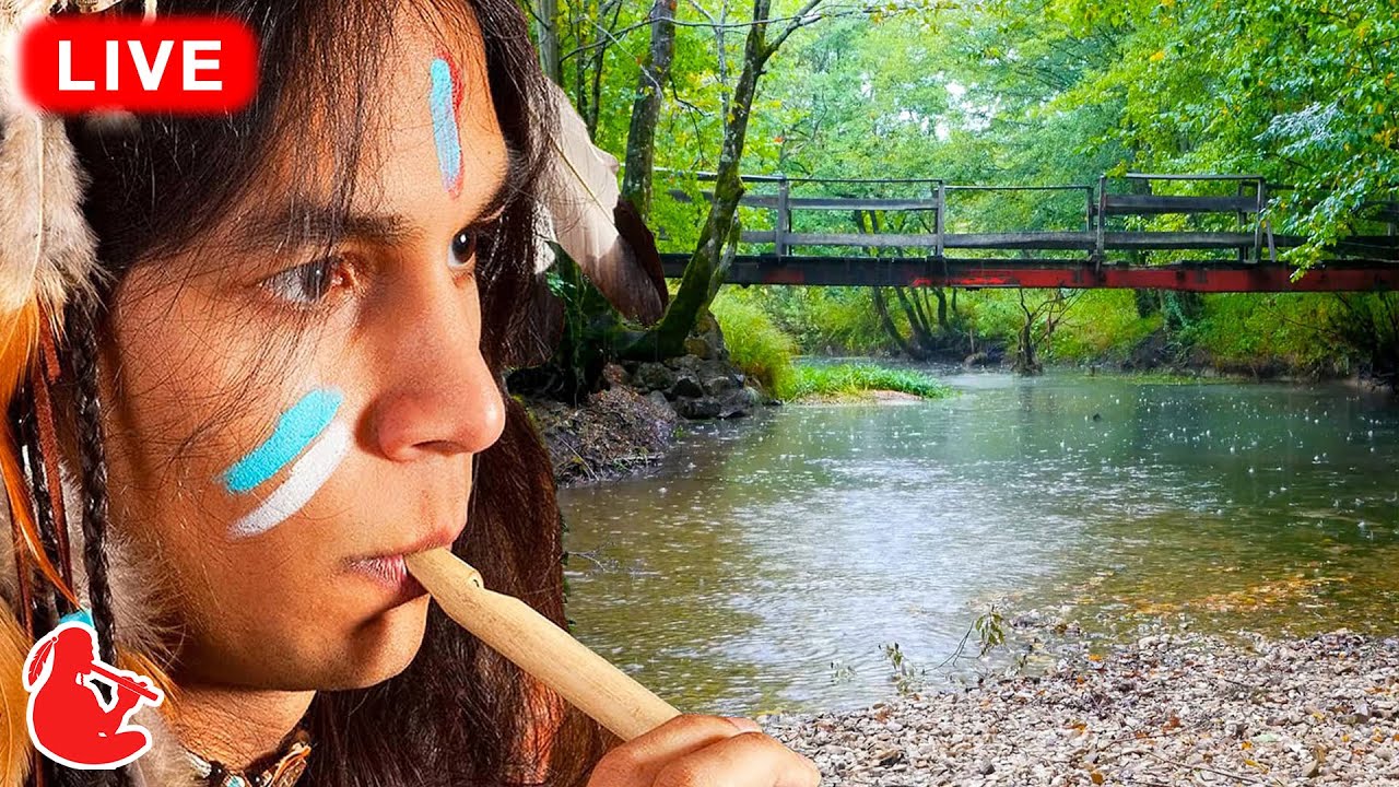 Rain & Native American Flutes | Deep Relaxation & Meditation Music