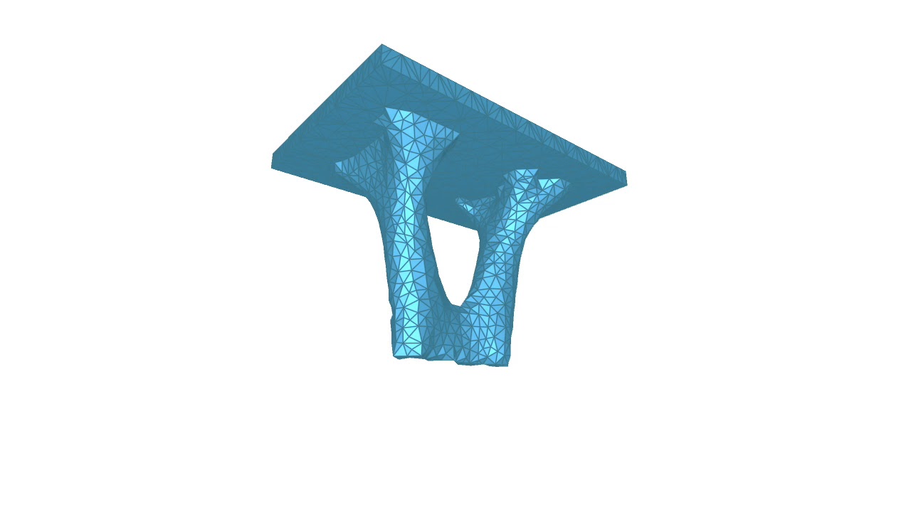 Topology optimisation - Table