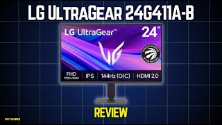 LG UltraGear 24G411A-B Review: Best 144HZ IPS Gaming Monitor!