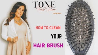 How to Clean Hair Brush at Home | Easy way to clean hair brush | Leda Fazal