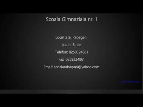 Scoala Gimnaziala nr. 1 Rabagani
