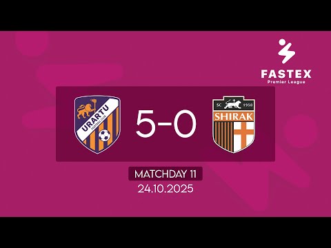 Fastex Premier League. Matchday 11. FC Urartu  - SC Shirak  (24.10.2025)