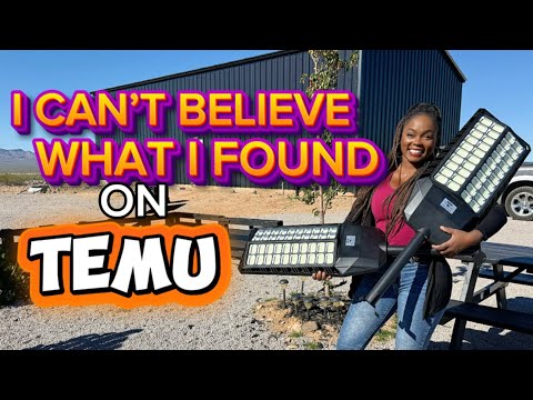 WOW!!😱 I FOUND SOME AMAZING PRODUCTS SHOPPING TEMU! MORE SECURITY FOR OUR OFF GRID HOMESTEAD!