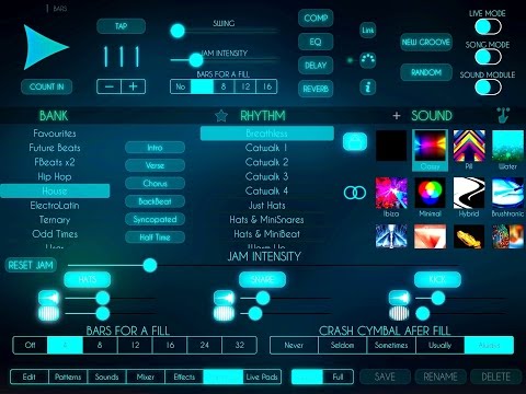 FUTURE DRUMMER by Luis Martinez Demo for the iPad - Superb