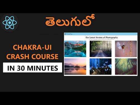 Chakra UI crash course in telugu