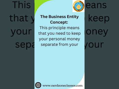 The Business Entity Concept #accountingprinciples #accountancy #cbseboardexams2023 #oneshot #nerd