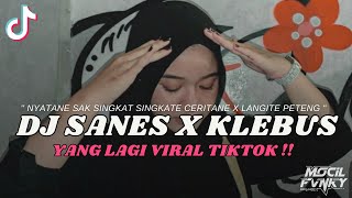 Download lagu DJ SANES X KLEBUS || ( Nyatane Sak Singkat-Singkate X Langit e Peteng ) VIRAL TIKTOK TERBARU 2023 mp3
