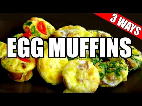 MINI EGG MUFFINS RECIPE 3 WAYS (Healthy, Paleo, Bacon) | Quick & Easy Egg Muffin Cups Recipe