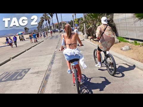 MIT DEM BIKE AM VENICE BEACH, WIE IN GTA | VLOG 11
