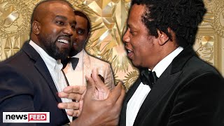 Jay-Z &amp; Kanye West Squash BEEF At Diddy&#39;s Birthday Party!