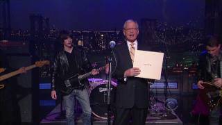 Arctic Monkeys - Don&#39;t Sit Down Cause I&#39;ve Moved Your Chair - HD - Letterman