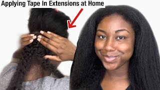 How To Apply Tape In Extensions on Yourself | Best Tape Ins for Natural Hair | Betterlength