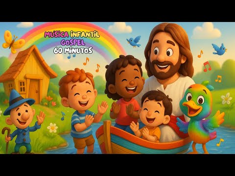 Homenzinho Torto | Pedro, Tiago, João no Barquinho | 1 Hora de Louvor para Crianças com Jesus