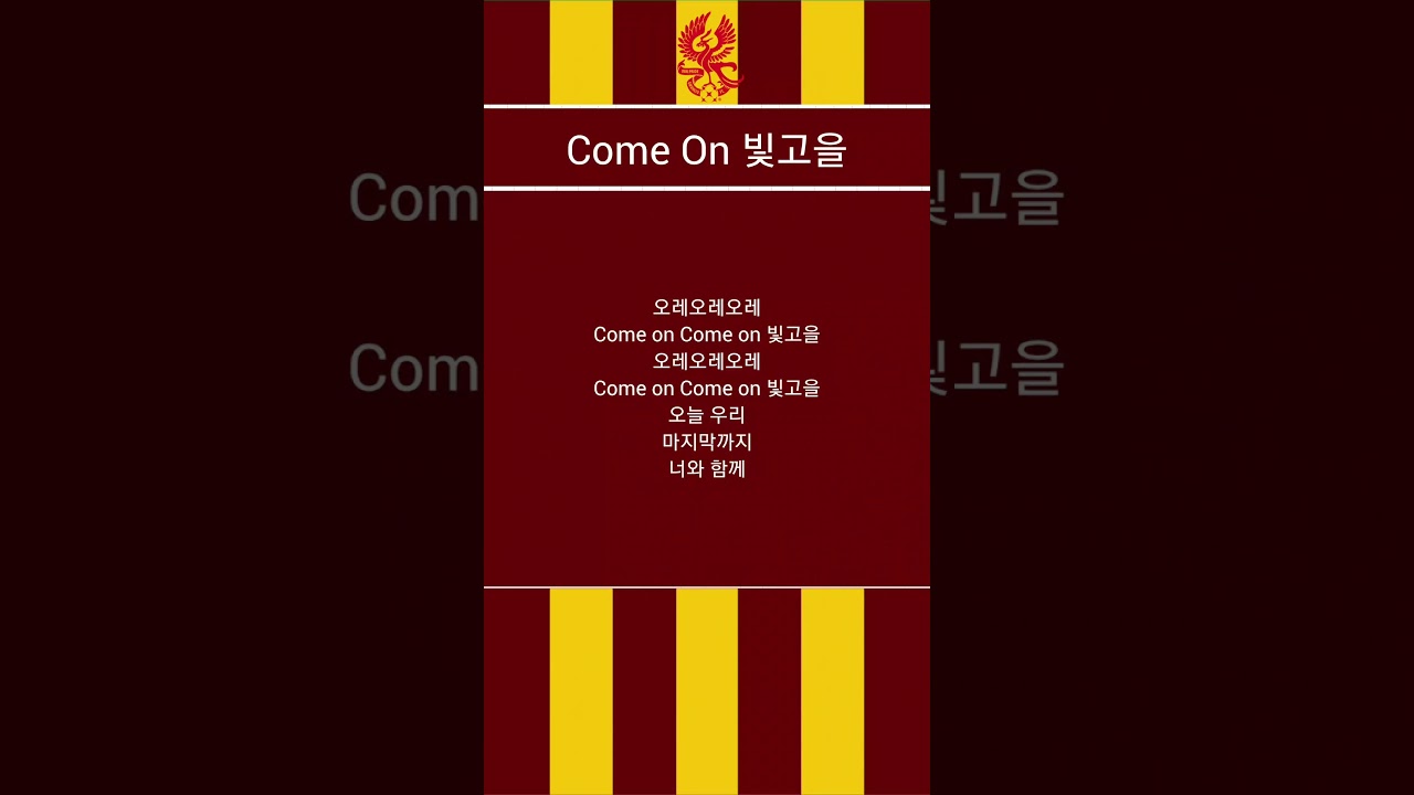 광주FC-Come On 빛고을 #광주fc #축구 #프로축구 #k리그 #응원가 #쇼츠추천 #shortvideo