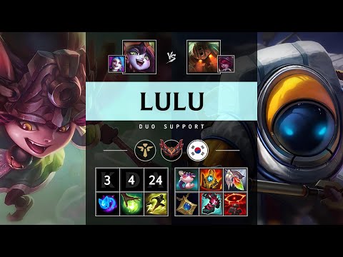 Lulu Support vs Nautilus - KR Grandmaster Patch 25.07