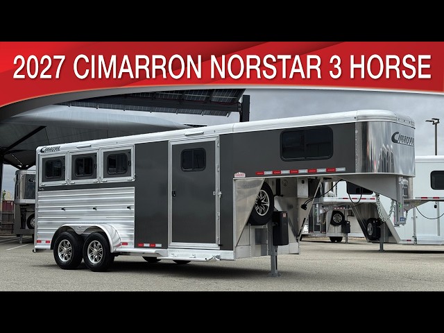 Preview image of 2027 Cimarron Norstar 3 Horse Gooseneck Ready To Go Package youtube video
