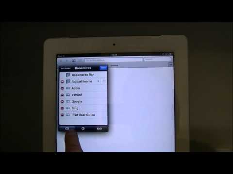 iPad Help Creating a Bookmark Folder