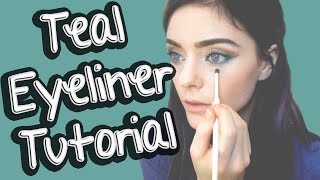 Ashe Maree Teal Eyeliner Tutorial Ma-bob