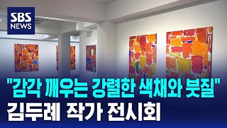 감각 깨우는 강렬한 색채와 붓질..김두례 작가 전시회 / SBS