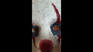 DIY HALLOWEEN - DIY creepy burlap Clown mask TUTORIAL - FULL TUTORIAL ON MY CHANNEL