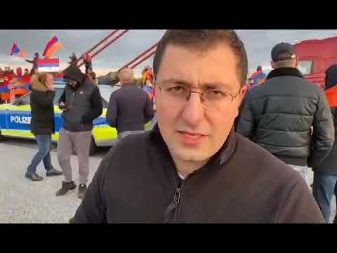 Արդեն 3 ժամ է, ինչ հայերը փակել են Գերմանիայի թիվ 1 մայրուղին