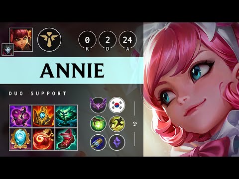 Annie Support vs Leona - KR Master Patch 25.08