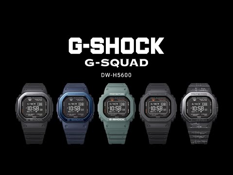 Casio G-Shock DW-H5600MB-2DR Smartwatch G-Squad Heart Monitor Digital Dial Blue Resin Band-2
