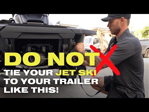 HOW TO STRAP YOUR JET SKI TO YOUR TRAILER