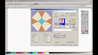 Quilt-Pro 6 Demo - Create blocks with the Magic Mirror