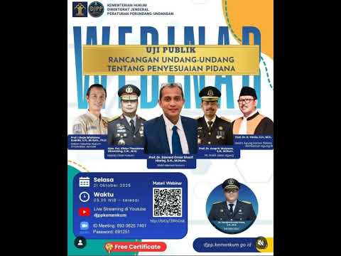 Webinar Uji Publik Rancangan Undang - Undang Tentang Penyesuaian Pidana