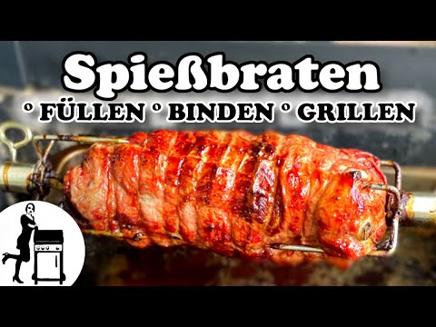 Spießbraten | Schritt für Schritt Anleitung | Die Frau am Grill