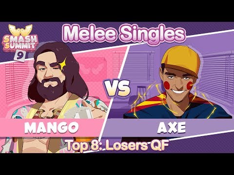 Mang0 vs Axe - Top 8 Losers Quarterfinal: Melee Singles - Smash Summit 9 | Falco vs Pikachu