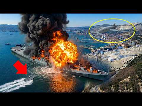 Ukraine Waited for Russia to Pull Its Missile Ship Back to Novorossiysk Port — Then BLEW It Up