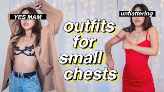 30 Small Chest Outfit Ideas | what we CAN & "CANNOT" wear