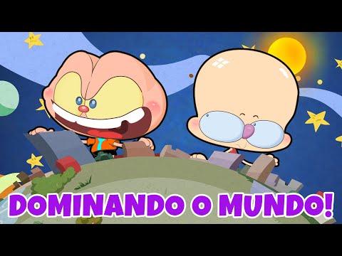 Capa de Mongo e Drongo querem Dominar o Mundo - mini aventura de Mongo e Drongo - desenho animado