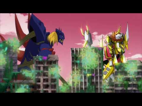 Shoutmon X7 vs Diaboromon - Episode 77