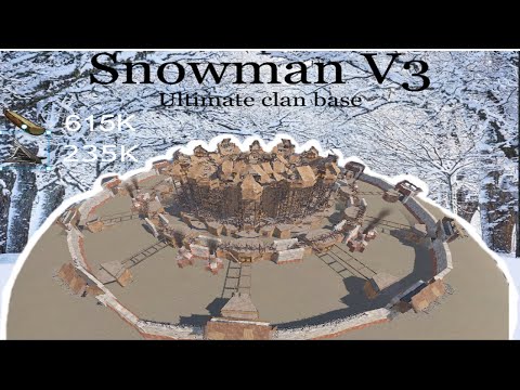 How to build the Ultimate Rust Clan Base (Snowman V3)