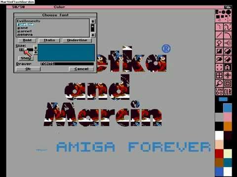 Deluxe Paint IV on Commodore Amiga 1200