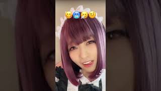 【TikTok】 メイドコスプレで表情チャレンジ #shorts