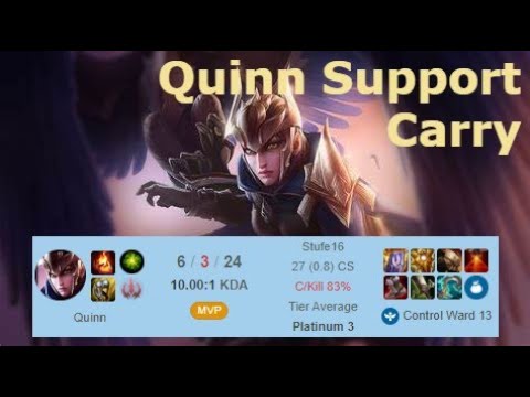 Quinn Support MVP Gameplay [EUW / PLAT]