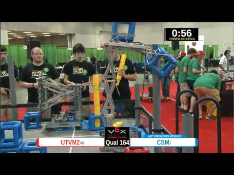 2015 VEXU Q164 - UTVM2 vs CSM - 5 to 49-Division Div-VEX U-VEX Worlds 2015