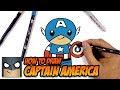 How To Draw Captain America Drawing Tutorial For Beginners