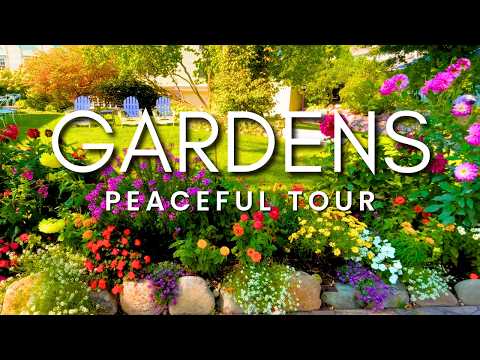 The Peaceful Relaxing Gardens of Mackinac Island | Explore Flower Gardens Trails & Lighthouse
