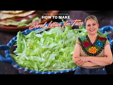 How to shred lettuce for Tacos | keep it fresh and crunchy for days