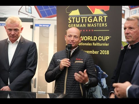 Pressekonferenz  mit Michael Jung auf dem LWH bei Walter Solar (01.10.2018)