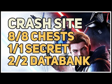 Zeffo Crash Site 100% Explored Chests Secrets and Echo Databank Star Wars Jedi Fallen Order