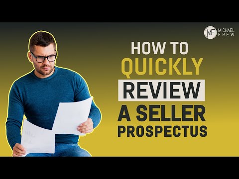 Walkthrough of a Seller Prospectus - Dev Driven Acquisitions