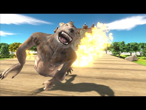 Every Factions Hellhound Fire Bridge Test -- Animal Revolt Battle Simulator